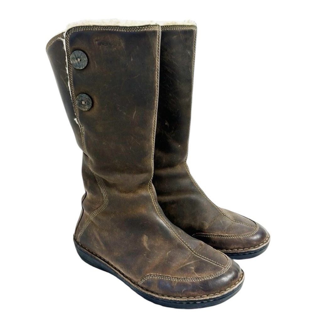 Teva Tonalea Suede Leather Boots Fur Lined Zippers Size 6/6.5